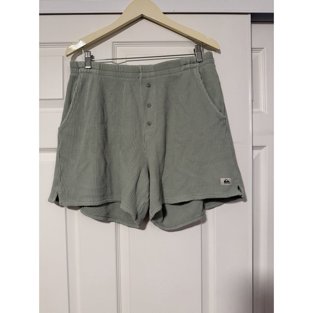 Quiksilver Surf Waffle Green Shorts Sunshine Land Tracksuit Comfy Loungewear
